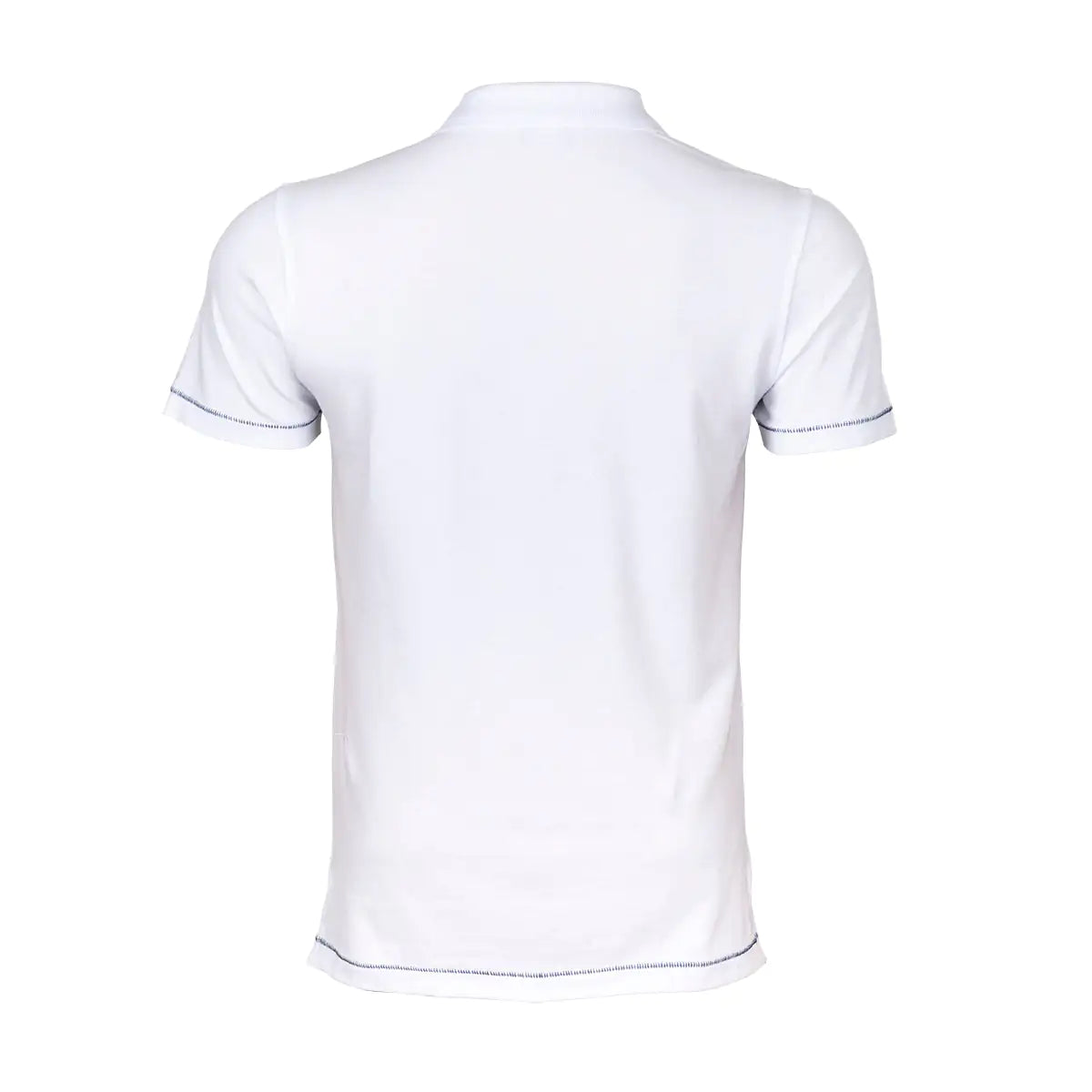 Anemoss Marine White Men's Polo Collar T-Shirt