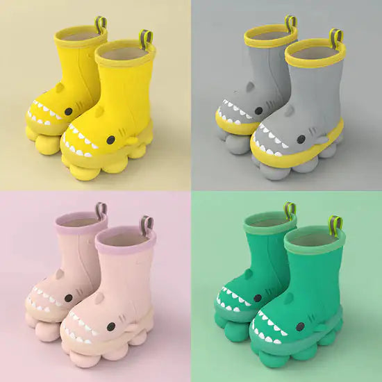 comfysharks™ kids rain boots