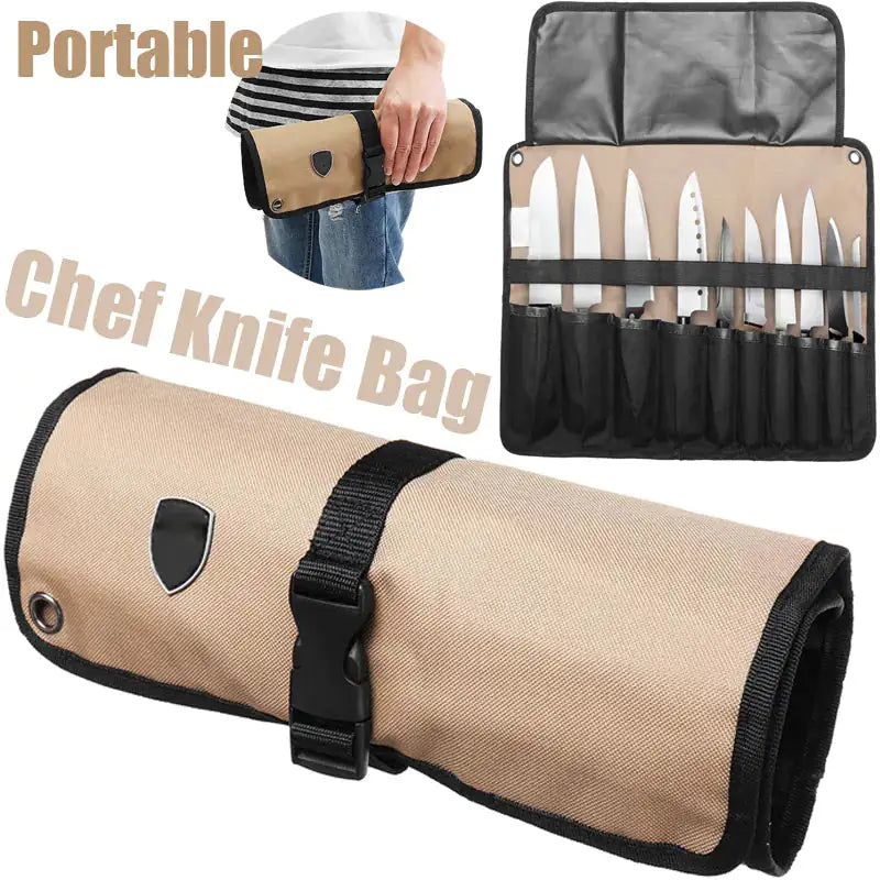 Portable Chef Knife Roll Bag