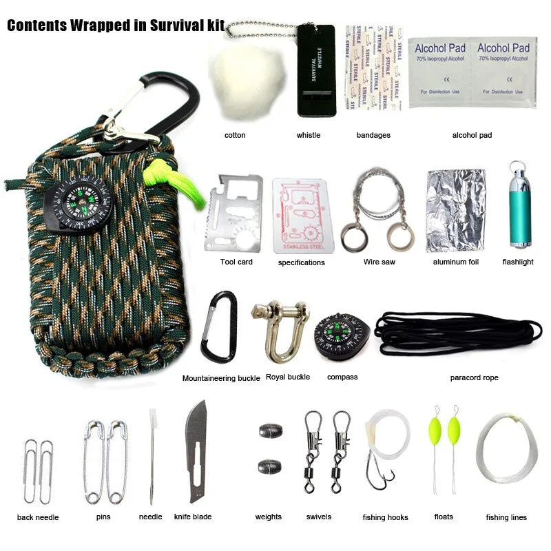 29 in 1 Professional Survival Kit Outdoor Travel